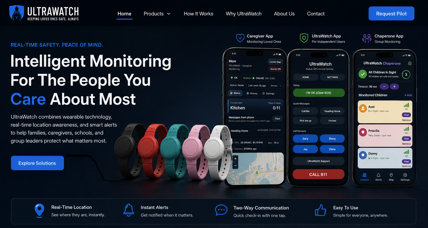 UltraWatch hero section
